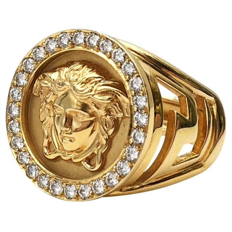 versace gold ring ebay|Versace jewelry real gold.